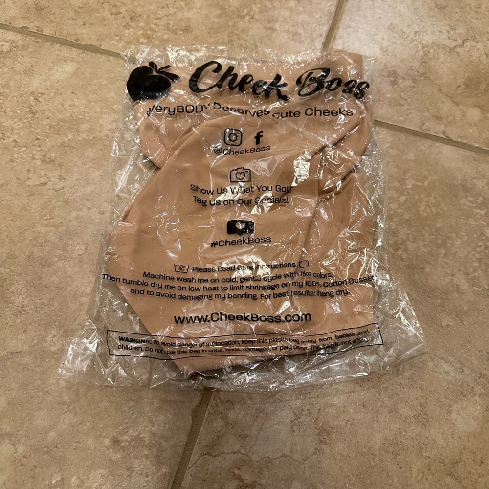 CHEEK BOSS women’s Beige briefs panty Underwear